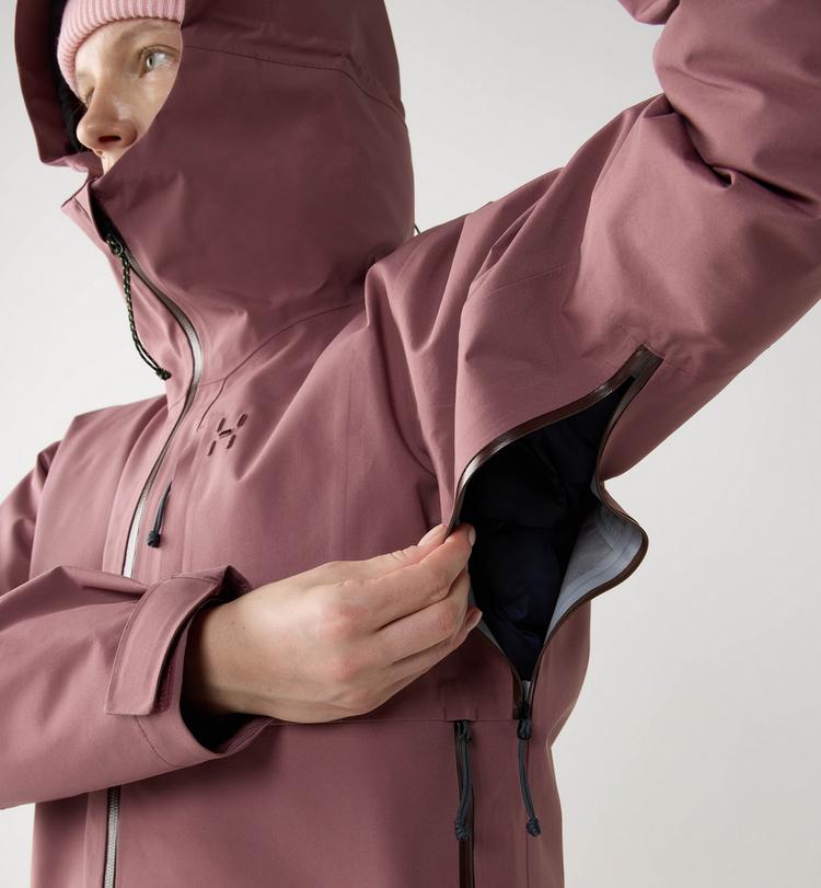Hagl&ouml;fs Hagl&ouml;fs Front Proof II Hardshelljacke Damen - misty mauve - 6 | SportScheck