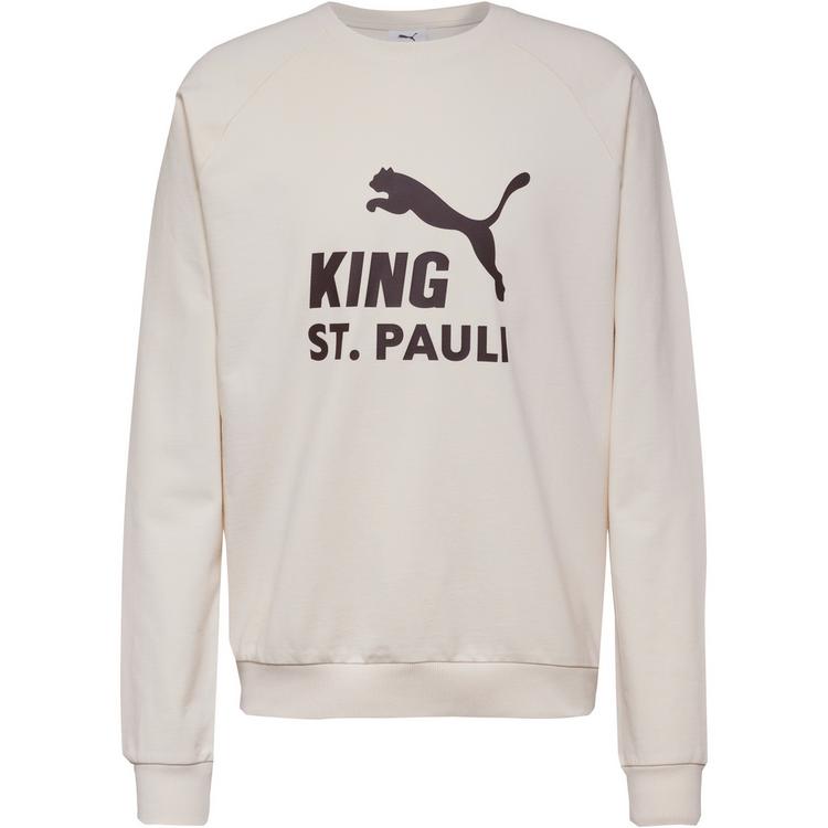 PUMA PUMA FC St. Pauli King Logo Sweatshirt Herren - alpine snow-dark chocolate - 0 | SportScheck