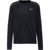 Nike MILER Laufshirt Herren - black-reflective silv