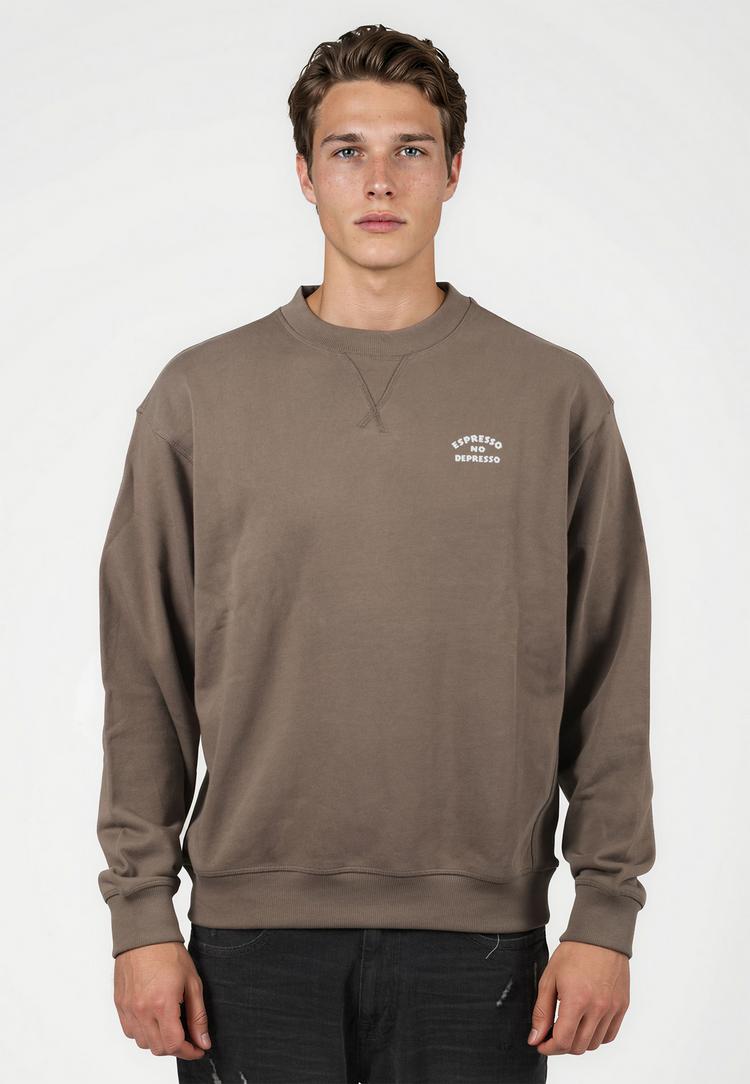 Kleinigkeit Kleinigkeit Espresso No Depresso Sweatshirt Herren - dark chocolate - 0 | SportScheck