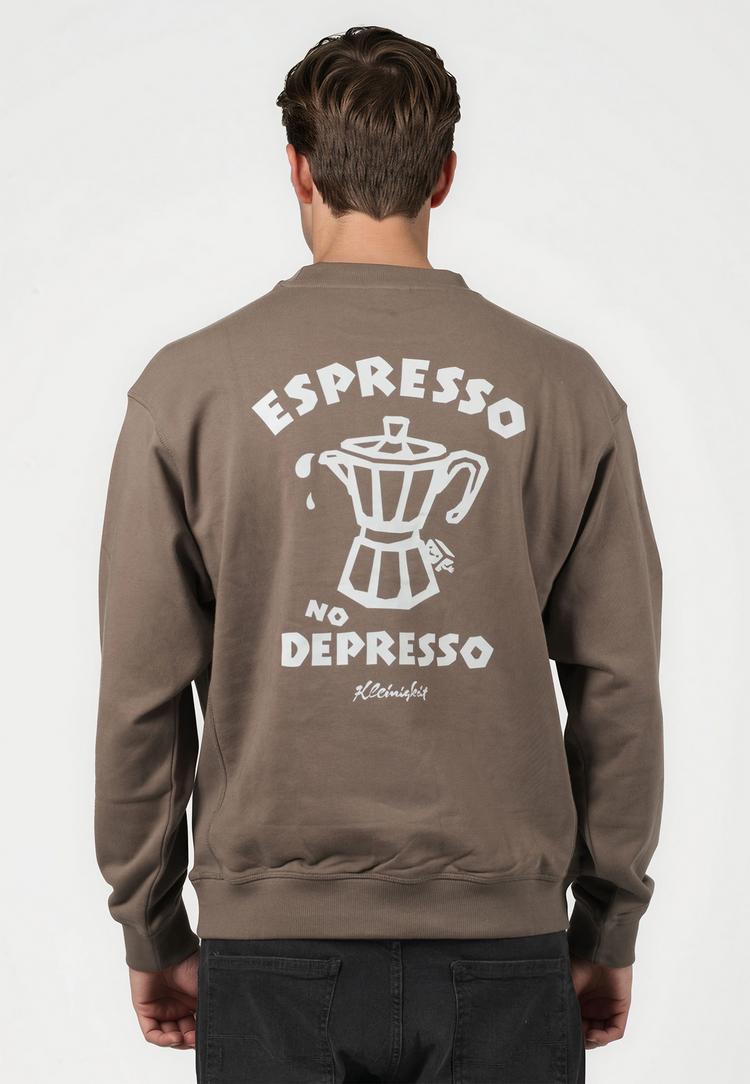 Kleinigkeit Kleinigkeit Espresso No Depresso Sweatshirt Herren - dark chocolate - 1 | SportScheck