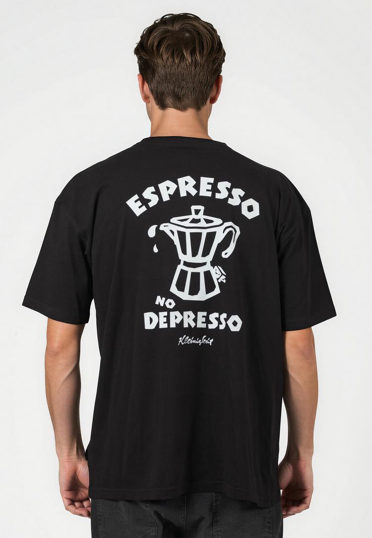 Kleinigkeit Kleinigkeit Espresso No Depresso T-Shirt Herren - black - 1 | SportScheck