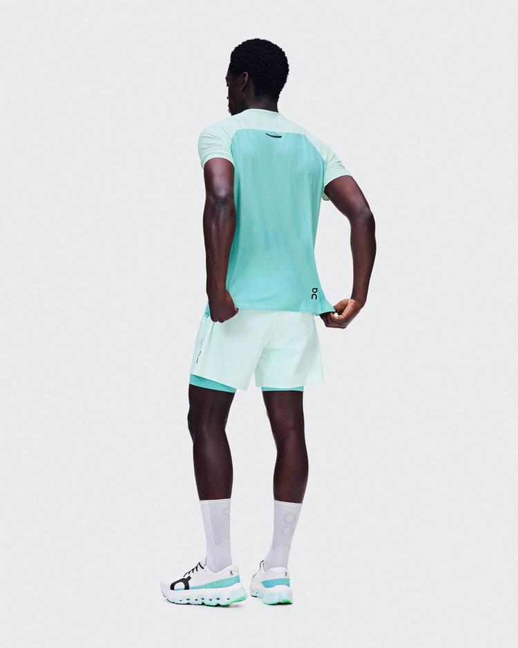 On On 5" Performance 2-1 Shorts Funktionsshorts Herren - flurry-aquamarine - 1 | SportScheck