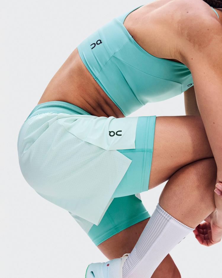 On On 3" Performance 2-1 Shorts Funktionsshorts Damen - flurry-aquamarine - 2 | SportScheck