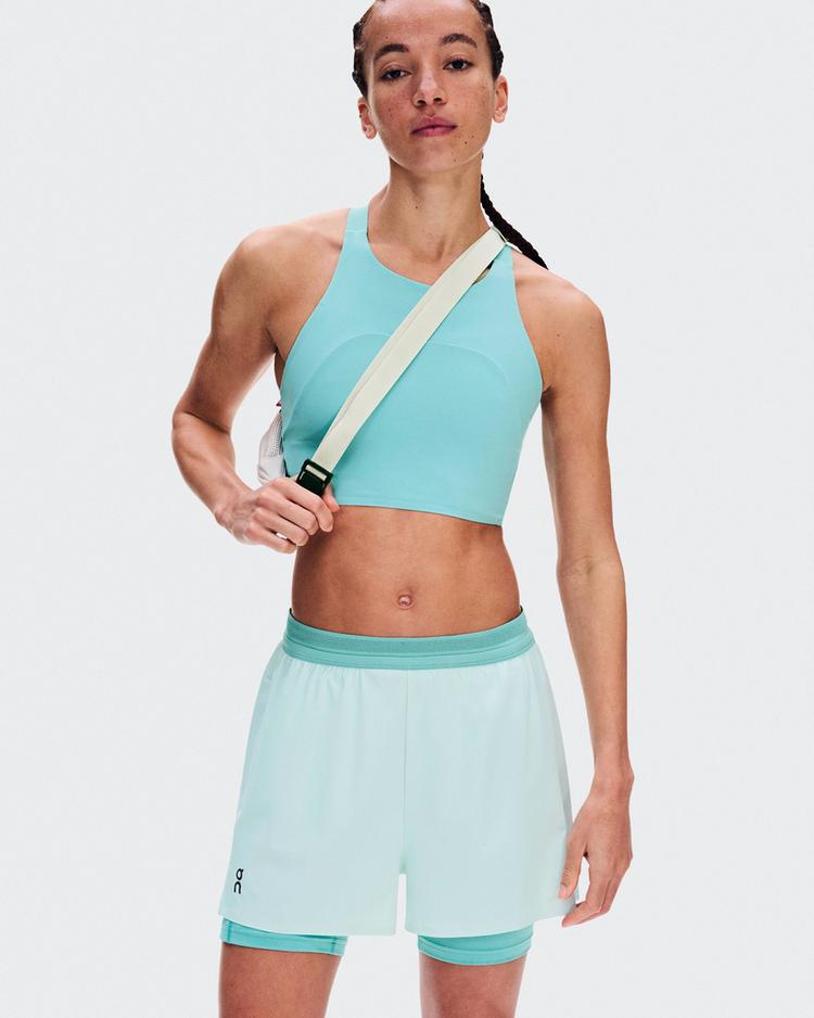 On On 3" Performance 2-1 Shorts Funktionsshorts Damen - flurry-aquamarine - 3 | SportScheck