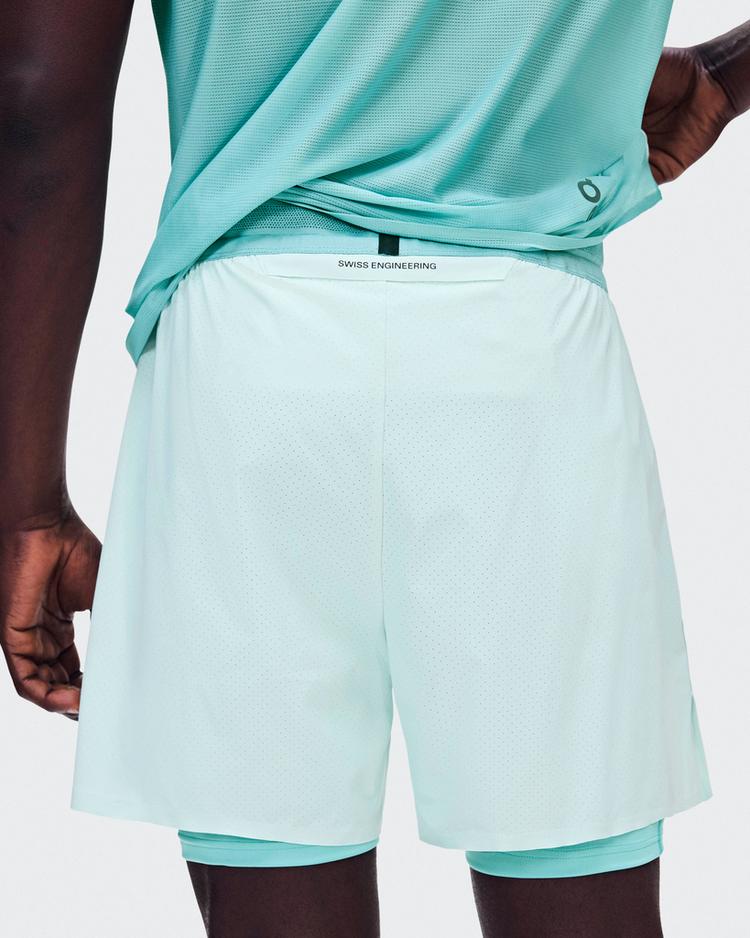 On On 5" Performance 2-1 Shorts Funktionsshorts Herren - flurry-aquamarine - 4 | SportScheck