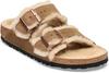 Birkenstock Arizona Shearling Sandalen Damen - dark tea