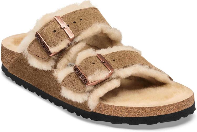 Birkenstock Birkenstock Arizona Shearling Sandalen Damen - dark tea - 0 | SportScheck