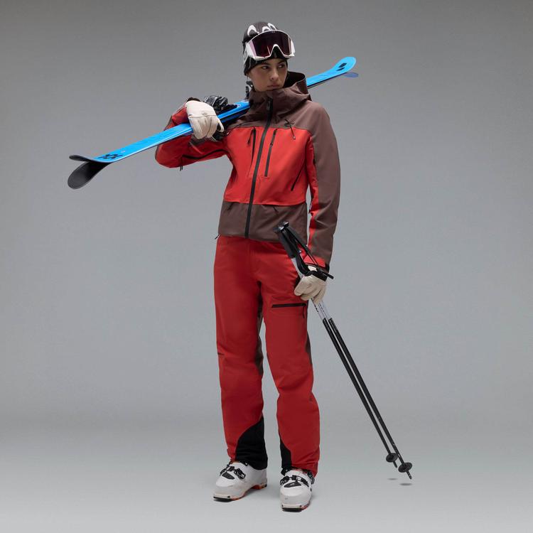 Oakley Oakley Kandall Skijacke Damen - dark umber-hibiscus red - 0 | SportScheck