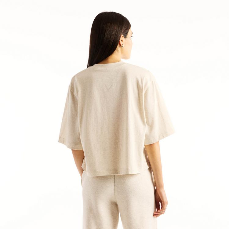 NEW BALANCE NEW BALANCE Oversize Shirt Damen - linen heather - 1 | SportScheck