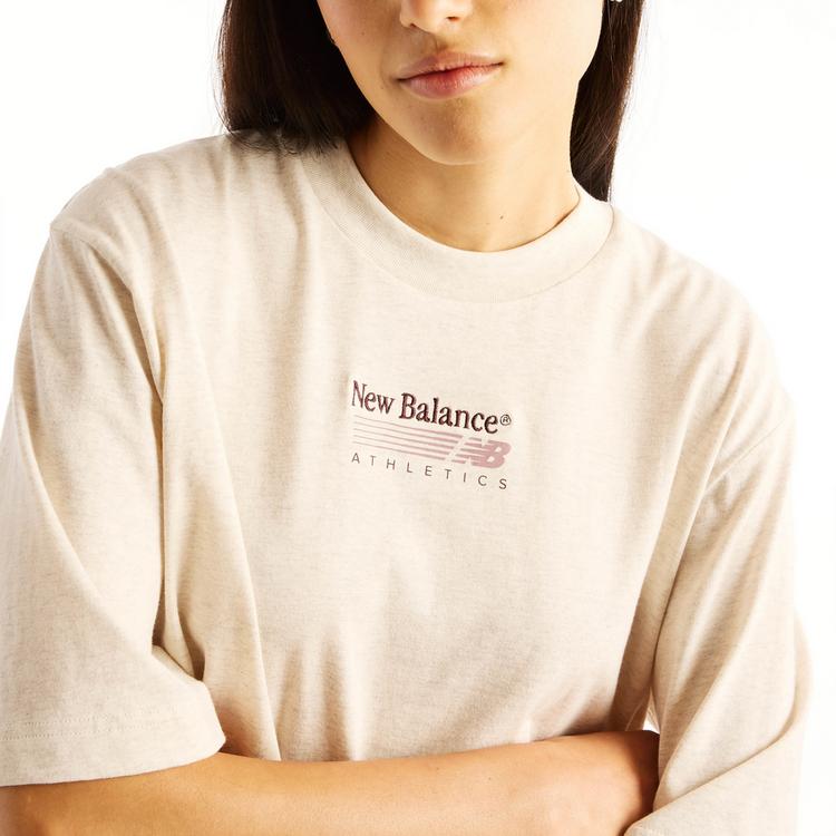 NEW BALANCE NEW BALANCE Oversize Shirt Damen - linen heather - 3 | SportScheck