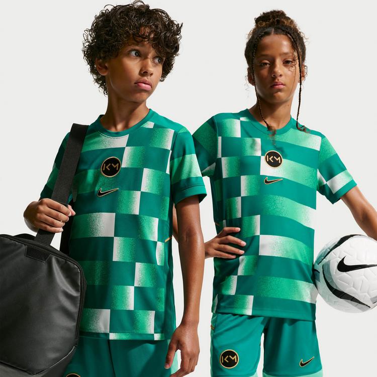 Nike Nike Kylian Mbappe Funktionsshirt Kinder - rio teal-elemental gold-metallic go - 0 | SportScheck