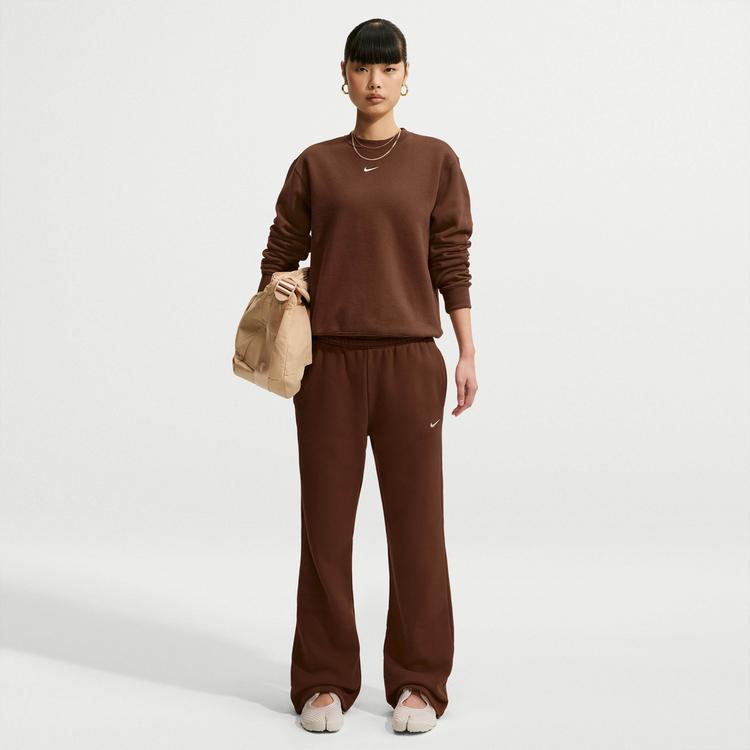 Nike Nike Studio Fleece Sweatshirt Damen - cacao wow-sail - 0 | SportScheck