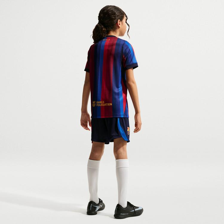 Nike Nike FC BARCELONA HOME Fu&szlig;ballshorts Kinder - blackened blue-mineral yellow - 2 | SportScheck