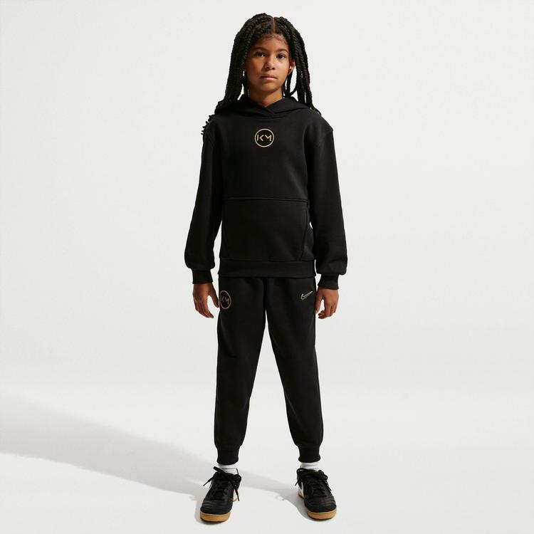 Nike Nike KYLIAN MBAPPE CLUB Hoodie Kinder - black-metallic gold - 2 | SportScheck