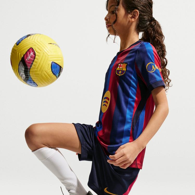 Nike Nike FC BARCELONA HOME Fu&szlig;ballshorts Kinder - blackened blue-mineral yellow - 3 | SportScheck