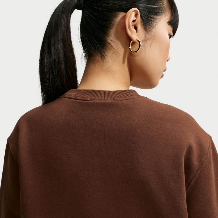 Nike Nike Studio Fleece Sweatshirt Damen - cacao wow-sail - 3 | SportScheck