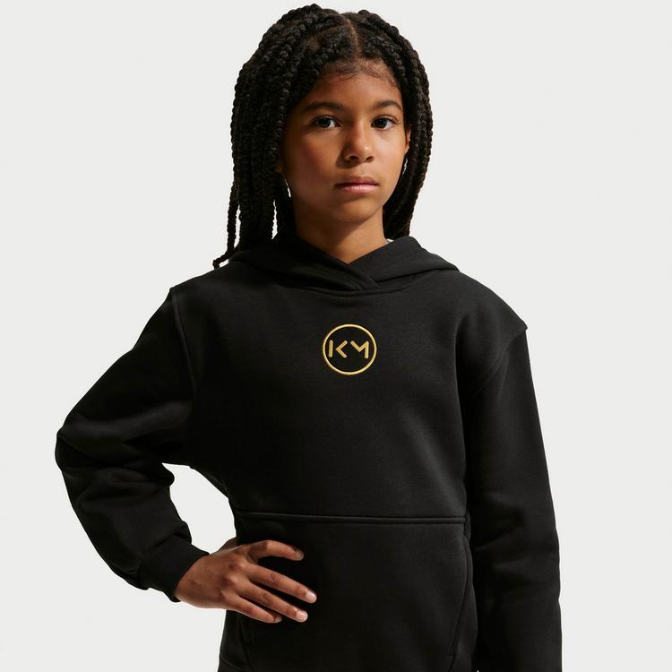 Nike Nike KYLIAN MBAPPE CLUB Hoodie Kinder - black-metallic gold - 4 | SportScheck