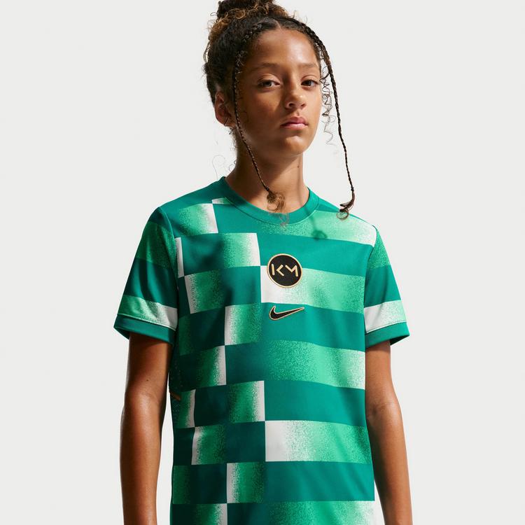 Nike Nike Kylian Mbappe Funktionsshirt Kinder - rio teal-elemental gold-metallic go - 4 | SportScheck