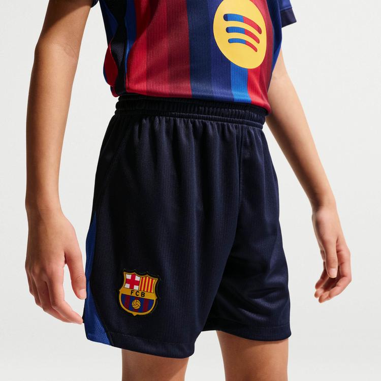 Nike Nike FC BARCELONA HOME Fu&szlig;ballshorts Kinder - blackened blue-mineral yellow - 5 | SportScheck
