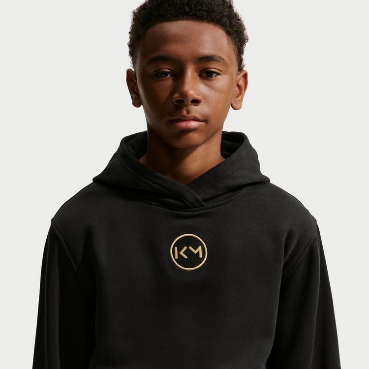Nike Nike KYLIAN MBAPPE CLUB Hoodie Kinder - black-metallic gold - 5 | SportScheck