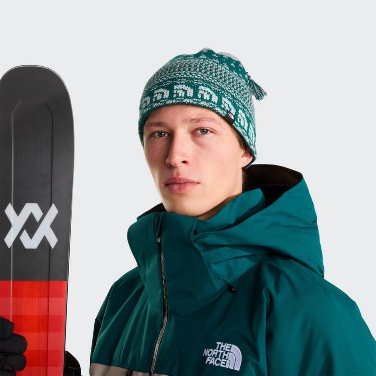 The North Face The North Face CABIN Bommelm&uuml;tze Herren - pacific teal jacquard-t - 0 | SportScheck