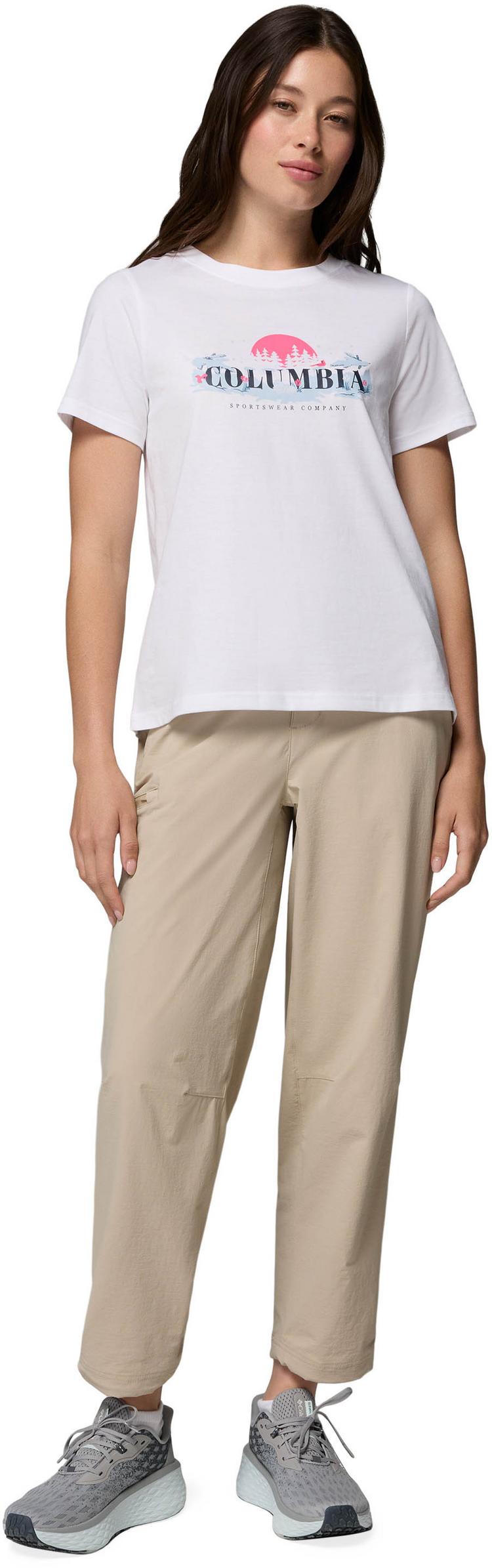 Columbia Columbia Rolling Bend T-Shirt Damen - white-hike happy - 3 | SportScheck