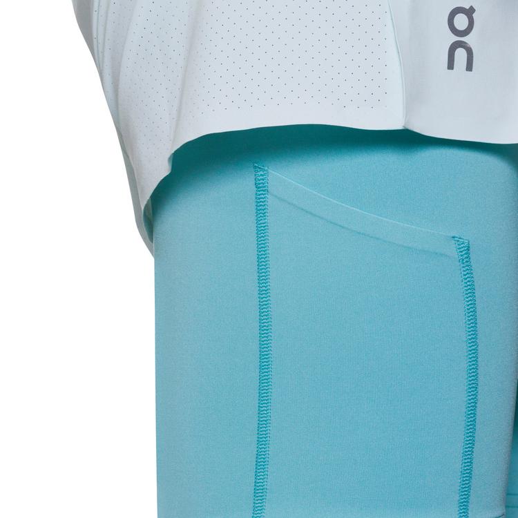 On On 3" Performance 2-1 Shorts Funktionsshorts Damen - flurry-aquamarine - 0 | SportScheck