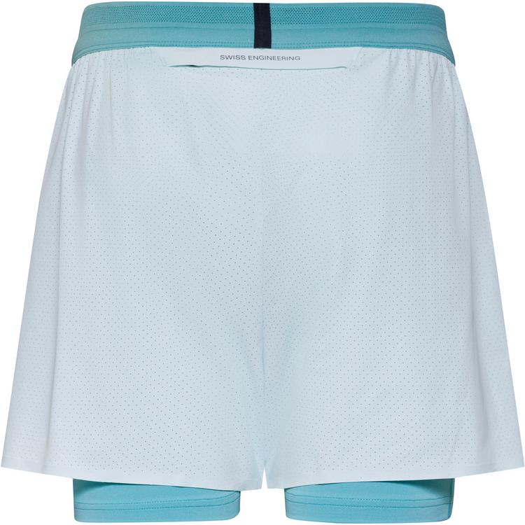On On 3" Performance 2-1 Shorts Funktionsshorts Damen - flurry-aquamarine - 0 | SportScheck