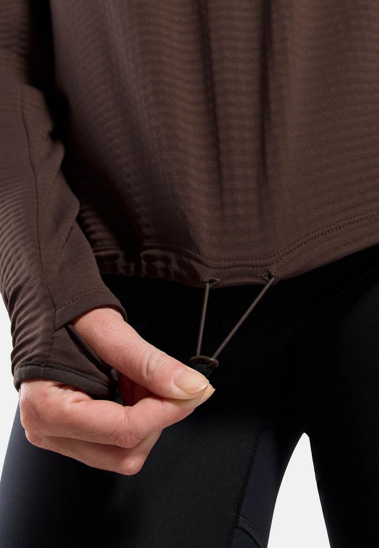 Odlo Odlo ESSENTIAL THERMAL Funktionsshirt Damen - brown granite - 4 | SportScheck