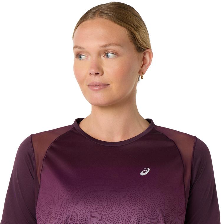 ASICS ASICS ROAD FADE Funktionsshirt Damen - dark aubergine-hazy lilac - 4 | SportScheck