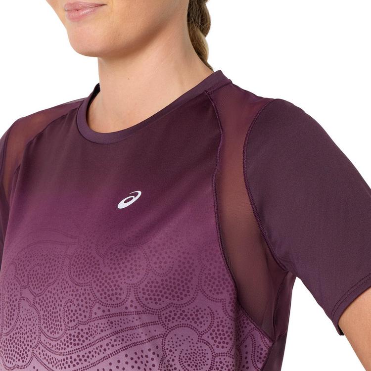 ASICS ASICS ROAD FADE Funktionsshirt Damen - dark aubergine-hazy lilac - 5 | SportScheck
