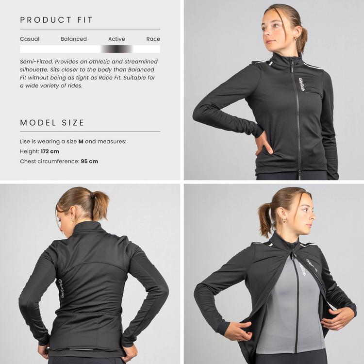 GripGrab GripGrab RIDE Winter Fahrradjacke Damen - black - 3 | SportScheck