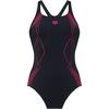 Arena Badeanzug Damen - black-asphalt