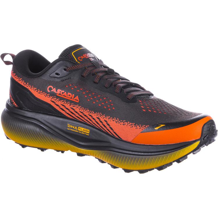 Brooks Brooks Cascadia 20 Laufschuhe Herren - black-tigerlily-orange - 0 | SportScheck