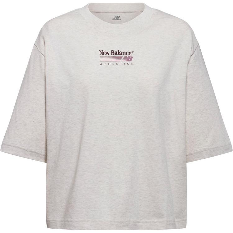 NEW BALANCE NEW BALANCE Oversize Shirt Damen - linen heather - 0 | SportScheck