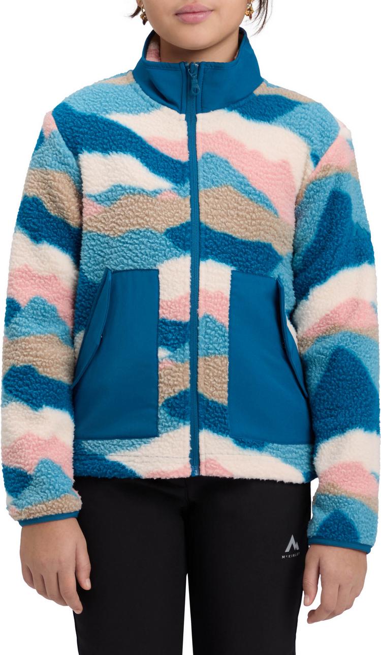 McKinley McKinley Hilka Fleecejacke M&auml;dchen - aop-blue petrol-blue - 0 | SportScheck