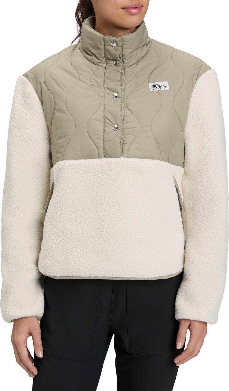 McKinley McKinley Fleur Fleeceshirt Damen - grey light-brown smo - 0 | SportScheck