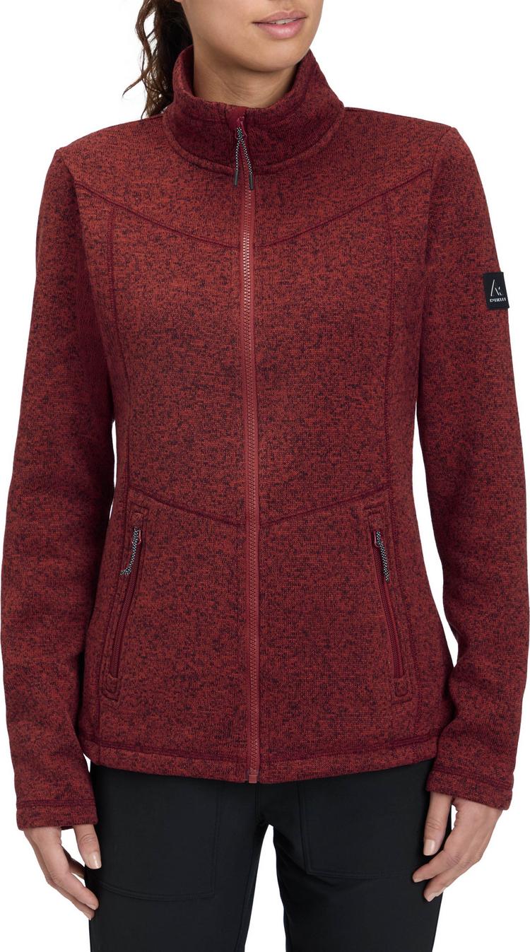 McKinley McKinley Rubin III Strickfleece Damen - melange-red dark - 0 | SportScheck