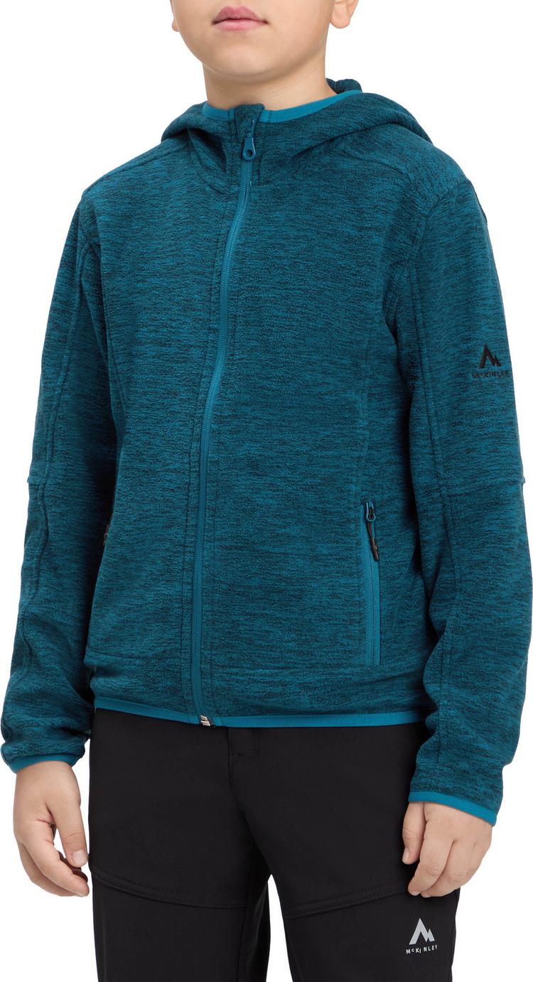 McKinley McKinley Choco Fleecejacke Jungen - melange-blue petrol - 0 | SportScheck
