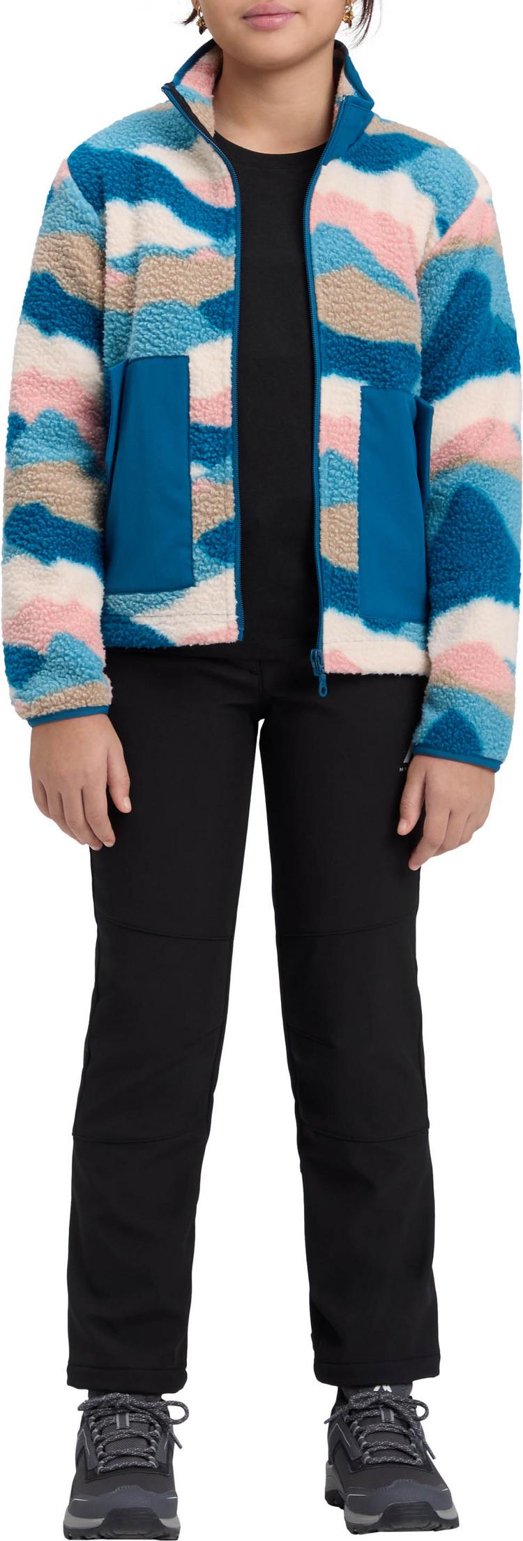 McKinley McKinley Hilka Fleecejacke M&auml;dchen - aop-blue petrol-blue - 2 | SportScheck