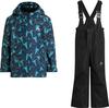 McKinley TIMBER II Skianzug Kinder - aop-navy dark-black