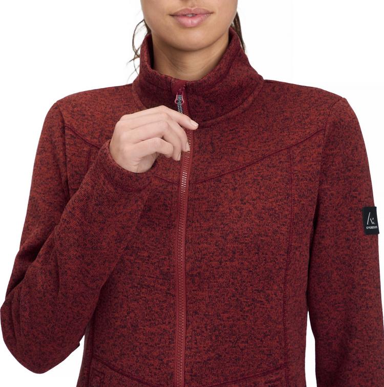 McKinley McKinley Rubin III Strickfleece Damen - melange-red dark - 3 | SportScheck