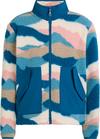 McKinley Hilka Fleecejacke M&auml;dchen - aop-blue petrol-blue