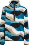 McKinley Hilka Fleeceshirt Kinder - aop-blue petrol