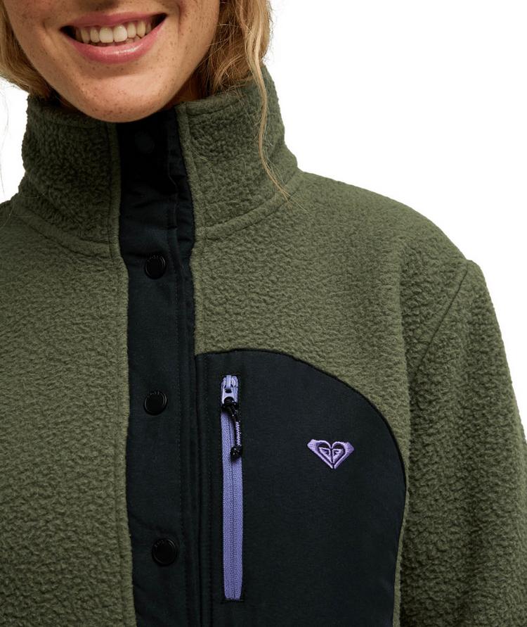 Roxy Roxy Fleeceshirt Damen - beetle - 4 | SportScheck