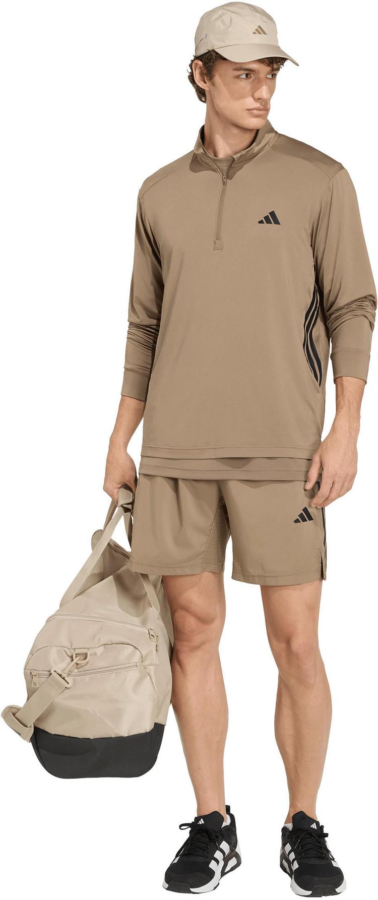 adidas adidas 3S Funktionsshorts Herren - khaki six - 3 | SportScheck