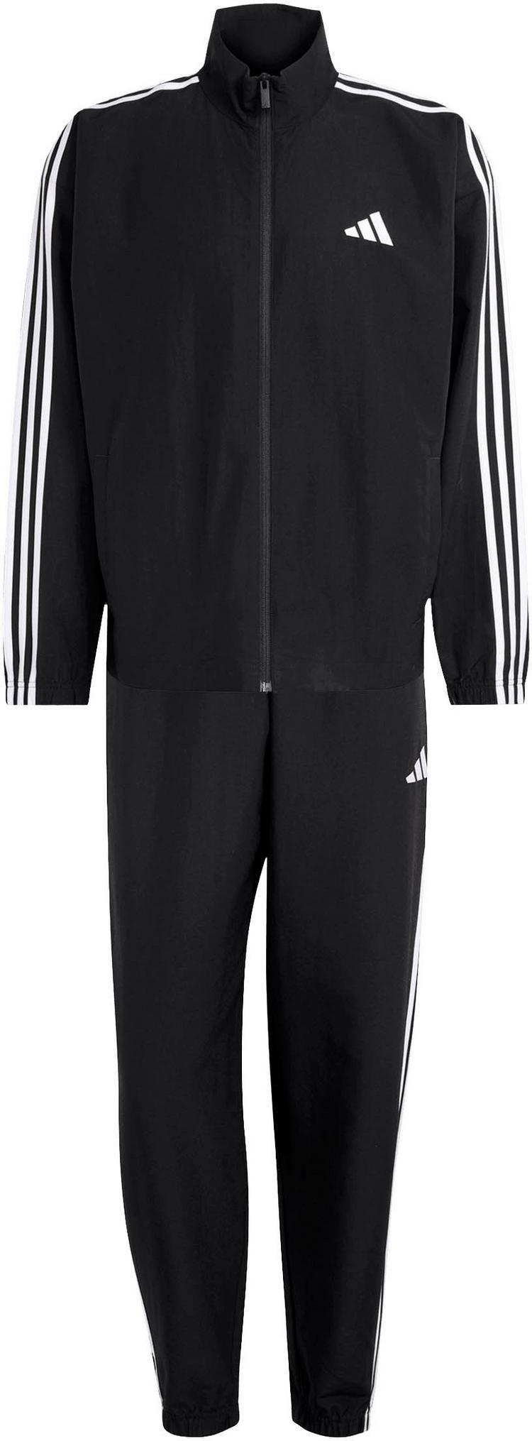 adidas adidas 3S Trainingsanzug Herren - black-white - 0 | SportScheck