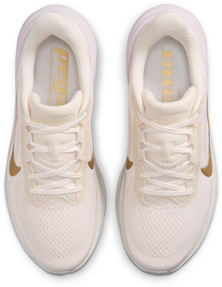 Nike Nike Air Zoom Pegasus 42 Laufschuhe Damen - chalk-metallic gold-spruce aura - 0 | SportScheck