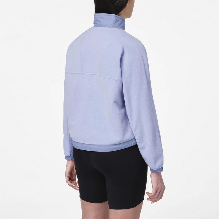 Salomon Salomon CHROMA CROP Fleeceshirt Damen - brunnera blue - 1 | SportScheck